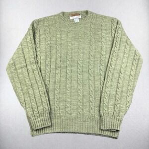 Vintage Jantzen Sweater Mens XL Green Country Squire 100% Pure Virgin Wool 80s